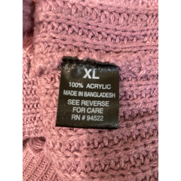 LUV NYC Purple‎ Sweater Size XL - Picture 7 of 7